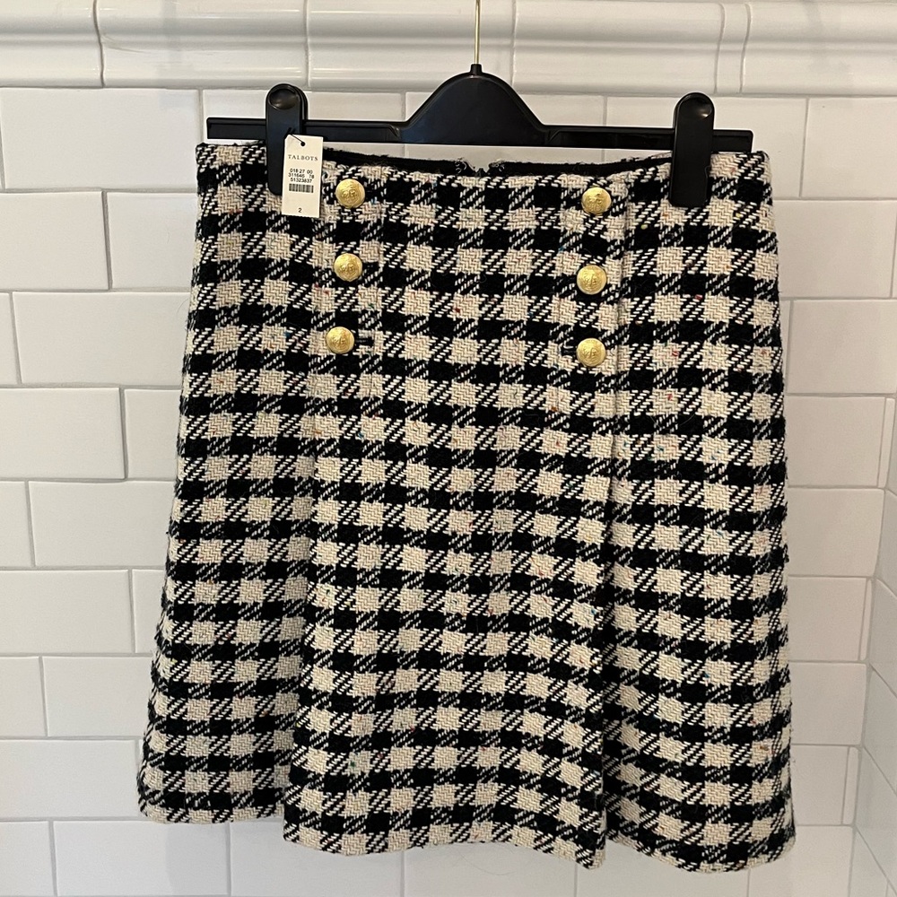 NWT Tweed Skirt Multi Color